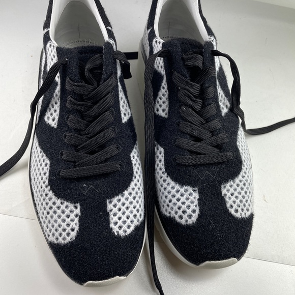 Stuart Weitzman Shoes - Stuart Weitzman black & white Hartley knit sneakers in box 7b